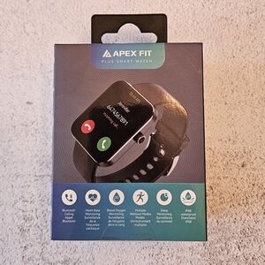 Apex Fit Plus Smart Watch w/ Bluetooth, Brand New, Sealed Box, Sleep, Oxygen, HR